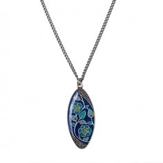 Колье из бижутерного сплава/бронзы с эмалью 50 см Clara Bijoux B77156-6 BL