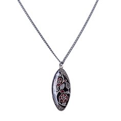Колье из бижутерного сплава/бронзы с эмалью 50 см Clara Bijoux B77152 BW