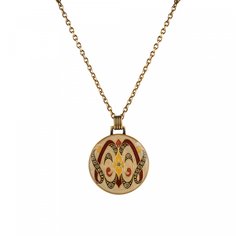 Колье из бижутерного сплава с эмалью 50 см Clara Bijoux B44187-17 R