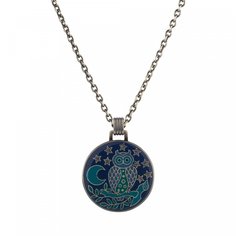 Колье из бижутерного сплава с эмалью 55 см Clara Bijoux B26115-15 BL