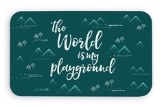 Коврик под миску для животных TarHong Playground прямоугольная