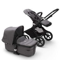 Коляска 2 в 1 Bugaboo Fox2 Complete BLACK/GREY MELANGE-GREY MELANGE 230122GM02