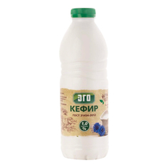 Кефир Эго 1% бзмж 950 мл