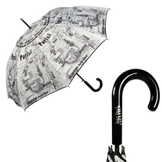 Зонт женский Jean Paul Gaultier 1312-LA Ecritues Blanc