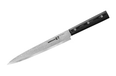 Нож Samura для нарезки 67, 19,5 см, дамаск 67 слоев, микарта