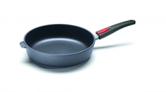 Сковорода литая WOLL Diamond Titan Best Induction 1728TBI h-7, d-28 см (съемная ручка)