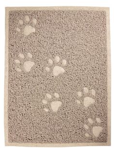 Коврик для кошачьего туалета Triol полиэстер, резина, бежевый, 40 х 30 см