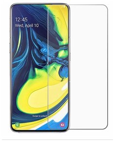Защитное стекло (без рамки) Full Glue для Samsung Galaxy A80/A90, прозрачное Inaks