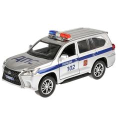 Технопарк Инерционная металлическая машина Lexus LX-570 - Полиция, длина 12 см