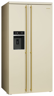 Холодильник Smeg SBS 8004 P Beige