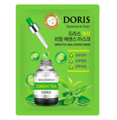 JIGOTT DORIS Тканевая маска для лица ЗЕЛЕНЫЙ ЧАЙ GREEN TEA Real Essence Mask, 25 мл