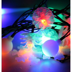 Новогодняя электрическая гирлянда Космос Елочная KOC_GIR30LEDMIX2_RGB 4,4 м разноцветный Kosmos