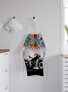 Фартук кухонный регулируемый "Мечта о мотоцикле", универсальный размер Joy Arty