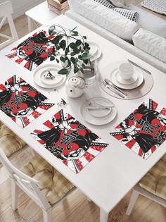 JoyArty Салфетки для сервировки «Мастер катаны» (32х46 см, 4 шт.)