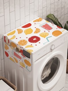 Органайзер "Витаминный удар" на стиральную машину, 45x120 см Ambesonne