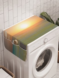 Органайзер "Оранжевый закат" на стиральную машину, 45x120 см Ambesonne