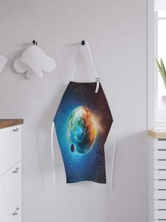 Фартук кухонный регулируемый "Земля из космоса", универсальный размер Joy Arty