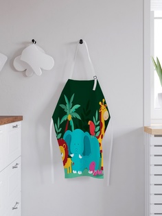 Фартук кухонный регулируемый "Детские джунгли", универсальный размер Joy Arty