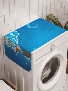 Органайзер "Морские коньки из сна" на стиральную машину, 45x120 см Ambesonne
