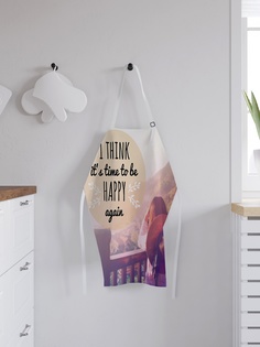 Фартук кухонный регулируемый "Будь счастлив", универсальный размер Joy Arty