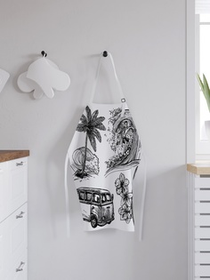 Фартук кухонный регулируемый "Жизнь серфингиста", универсальный размер Joy Arty