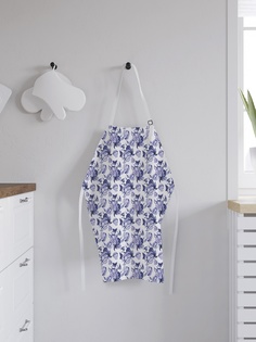 Фартук кухонный регулируемый "Ледниковые цветы", универсальный размер Joy Arty