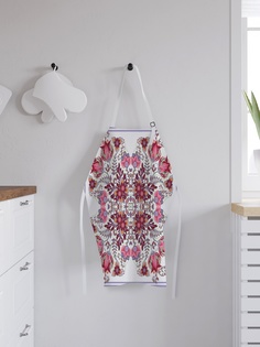 Фартук кухонный регулируемый "Эксцентрические цветы", универсальный размер Joy Arty