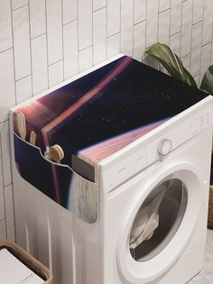 Органайзер "Космическая скорость" на стиральную машину, 45x120 см Ambesonne