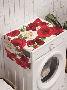 Органайзер "Галактика роз" на стиральную машину, 45x120 см Ambesonne
