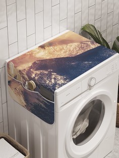 Органайзер "Горный закат" на стиральную машину, 45x120 см Ambesonne