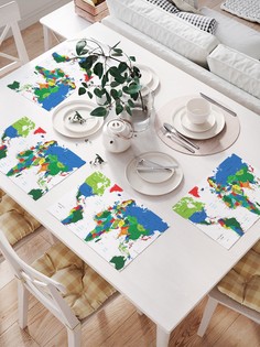 JoyArty Салфетки для сервировки «Краски мира» (32х46 см, 4 шт.)