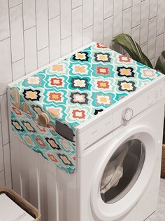 Органайзер "Краски орнамента" на стиральную машину, 45x120 см Ambesonne