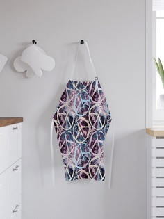 Фартук кухонный регулируемый "Светлые знаки хиппи", универсальный размер Joy Arty