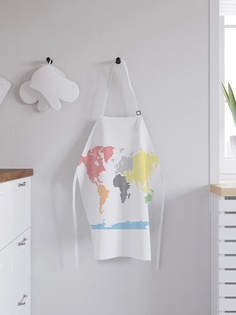 Фартук кухонный регулируемый "Текстурная карта", универсальный размер Joy Arty