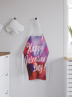 JoyArty Фартук кухонный регулируемый «С днем влюбленных», универсальный размер