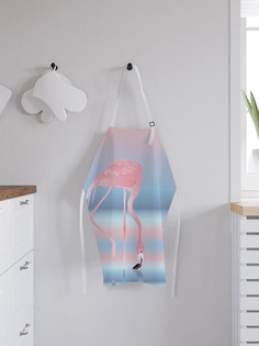 Фартук кухонный регулируемый "Фламинго на водопое", универсальный размер Joy Arty