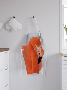 Фартук кухонный регулируемый "Наблюдающий фламинго", универсальный размер Joy Arty