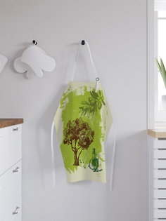 Фартук кухонный регулируемый "Оливковый рай", универсальный размер Joy Arty