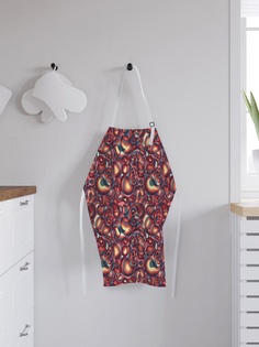 Фартук кухонный регулируемый "Иллюзии с лепестками", универсальный размер Joy Arty