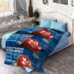 Покрывало стеганое "Непоседа" НЕОН (145х200) "Тачки" Молния 1,5-спальное Тейковский ХБК