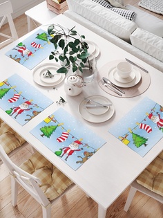 Комплект салфеток для сервировки стола «Новогодняя сушилка» (32х46 см, 4 шт.) Joy Arty