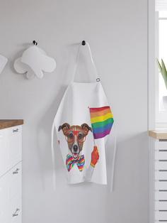 JoyArty Фартук кухонный регулируемый «Позитивный пес», универсальный размер