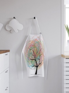 Фартук кухонный регулируемый "Разрисованное дерево", универсальный размер Joy Arty