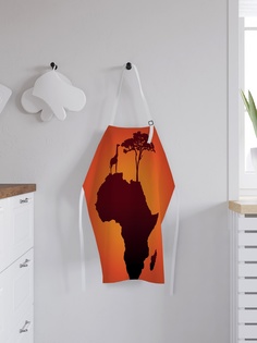 Фартук кухонный регулируемый "Африканский континент", универсальный размер Joy Arty