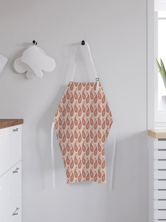 Фартук кухонный регулируемый "Узоры с лепестками", универсальный размер Joy Arty