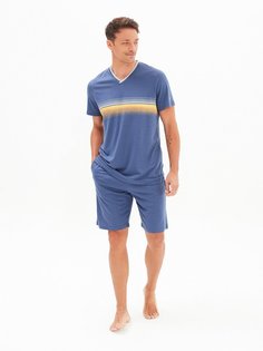 Пижама мужская BlackSpade BS30452 синяя 3XL