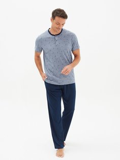 Пижама мужская BlackSpade BS30465 синяя XXL