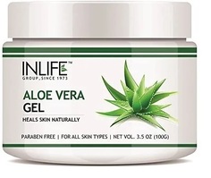 INLIFE Гель для лица увлажняющий восстанавливающий Алоэ Вера 100г Aloe Vera Gel