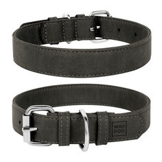 Ошейник для собак Collar Eco металлическая пряжка Серый 30-39 см