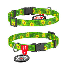Ошейник для собак Collar Waudog Nylon с рисунком Авокадо 20-30 см